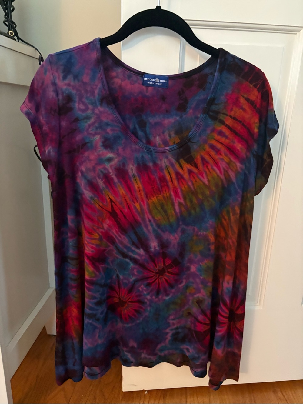 Tie-Dye Short Sleeve Women's Tee - Multicolor by Mexicali Blues